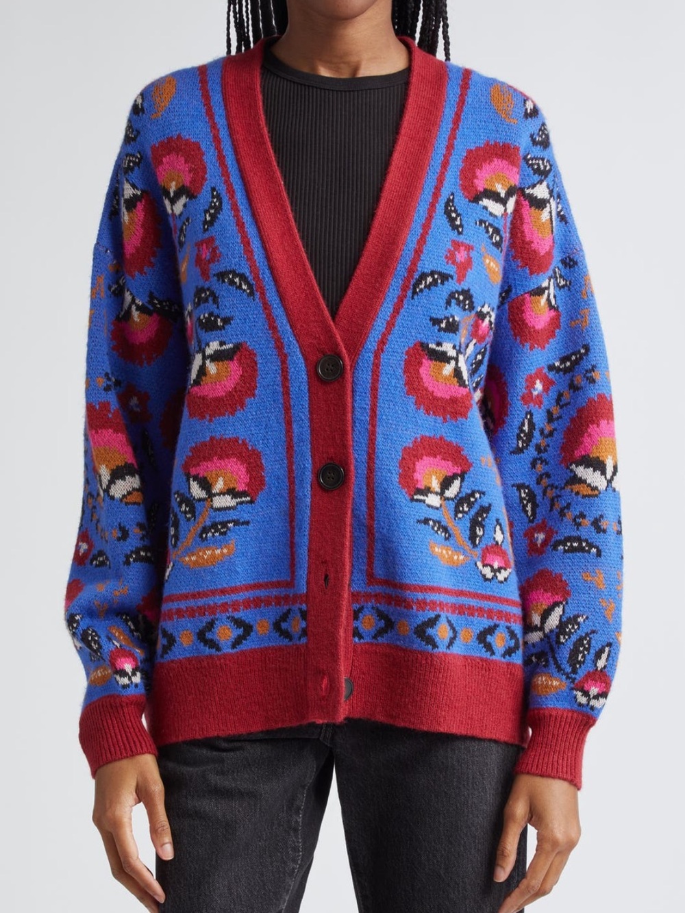 FARM Rio Palms Paradise Cardigan Size Small NWT Oversized